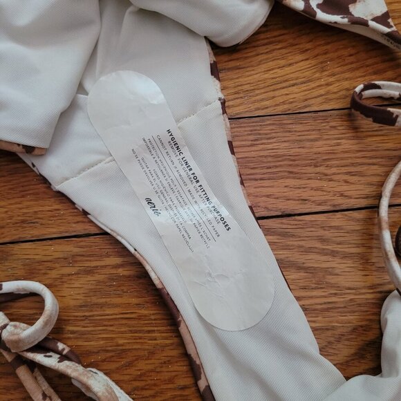 NWT AERIE | Cheekiest Leopard Side Tie Bikini Swim Bottom | Sz. L - Picture 6 of 7